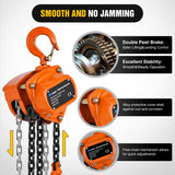 Nilight 1/2 Ton 1100 lbs Manual Chain Hoist 80 Galvanized Chain 10 ft Lifting Height Industrial Grade Steel Structures for Garages Warehouse Automotive Machinery, view 4