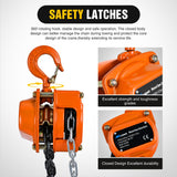 Nilight 1/2 Ton 1100 lbs Manual Chain Hoist 80 Galvanized Chain 10 ft Lifting Height Industrial Grade Steel Structures for Garages Warehouse Automotive Machinery, view 5