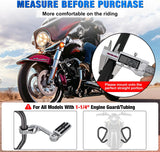 Nilight 1.25 Inch Motorcycle Highway Pegs For Harley Davidson Touring Road King Street Glide Sportster, Adjustable Long Angled Foot Pegs Clamp Universal For 1-1/4 Inch Engine Guard Crash Bars Highway Footpegs, view 2