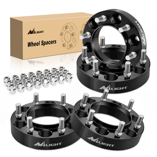 Nilight 1.25inch (31mm) Wheel Spacers 4Pcs For 1995-2023 Toyota Tacoma 4Runner FJ Cruiser Tundra Fortuner Sequoia Land Cruiser | 6x139.7 | 106 Hub Bore | 12x1.5 Studs