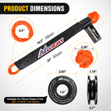 Nilight 1/2inch x 24inch Synthetic Soft Shackle Recovery Ring Kit, view 2