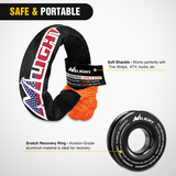 Nilight 1/2inch x 24inch Synthetic Soft Shackle Recovery Ring Kit, view 4