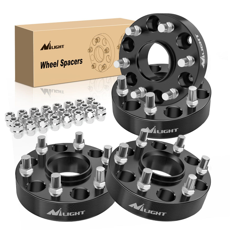 Nilight 1.5inch (38mm) Wheel Spacers 4Pcs For 1999 2000 2001 2002 2003 2004 2005 2006 2007 2008 2009 2010 2011 2012 2013 2014 2015 2016 2017 2018 2019 Chevy Silverado GMC Sierra 1500 Yukon XL Avalanche Tahoe Suburban | 6x139.7 | 78.1 Hub Bore | 14x1.5 Studs
