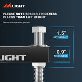 Nilight 1.5 Inch Front Leveling Kit for 2007 2008 2009 2010 2011 2012 2013 2014 2015 2016 2017 2018 2019 2020 2021 2022 2023 Chevy Avalanche Silverado Suburban 1500 Tahoe Sierra Yukon XL1500, view 4