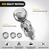 Nilight 1-7/8 Inch, 2 Inch and 2-5/16 Inch Diameter Chrome Trailer Hitch Ball, Maximum Load Capacity Up to 8,000 lbs, 1- Inch Shank Universal Fit Gray, view 3