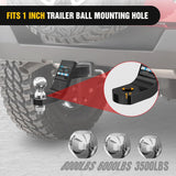 Nilight 1-7/8 Inch, 2 Inch and 2-5/16 Inch Diameter Chrome Trailer Hitch Ball, Maximum Load Capacity Up to 8,000 lbs, 1- Inch Shank Universal Fit Gray, view 5