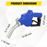Nilight 1 Inch NPT Fuel Nozzle with Fuel Hose Swivel, High Flow Auto Shut Off Gas Pump Transfer Refilling Nozzle with Adjustable Speed Padlock for Gasoline, Kerosene, Diesel, view 3