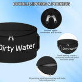 Nilight 1 Pack RV Sewer Hose Storage Bag, Waterproof Black Bag with Dual Zipper Closure Handle Straps RV Storage & Organization for Sewer Fresh Water Hoses Electrical Cords Camper Tools Accessories, view 5
