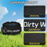Nilight 1 Pack RV Sewer Hose Storage Bag, Waterproof Black Bags with Drawstring Mesh Top RV Storage & Organization Bags Container for Sewer Fresh Water Hoses Electrical Cords Camper Tools Accessories, view 4