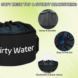 Nilight 1 Pack RV Sewer Hose Storage Bag, Waterproof Black Bags with Drawstring Mesh Top RV Storage & Organization Bags Container for Sewer Fresh Water Hoses Electrical Cords Camper Tools Accessories, view 5