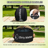 Nilight 1 Pack RV Sewer Hose Storage Bag, Waterproof Black Bags with Drawstring Mesh Top RV Storage & Organization Bags Container for Sewer Fresh Water Hoses Electrical Cords Camper Tools Accessories, view 6