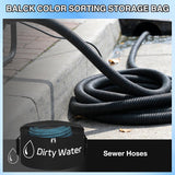 Nilight 1 Pack RV Sewer Hose Storage Bag, Waterproof Utility Bag with Visible Cover Dual Zipper Closure RV Storage & Organization for Sewer Fresh Water Hoses Electrical Cords Camper Tools Accessories, view 3