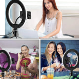 Nilight 10 inch Selfie LED Ring Light Kit w/ Tripod Stand Phone Holder Dimmable Photography, view 2