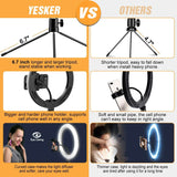 Nilight 10 inch Selfie LED Ring Light Kit w/ Tripod Stand Phone Holder Dimmable Photography, view 3