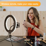Nilight 10 inch Selfie LED Ring Light Kit w/ Tripod Stand Phone Holder Dimmable Photography, view 6