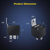 Nilight 10 Pack SPDT Electrical Relays 12V 30/40 Amp 5-Pin Switch for Automotive Truck Marine Boat, view 2