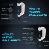 Nilight 10PCS Ball Joint Press Kit 4x4 Adapters, view 6