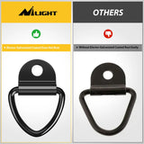 Nilight 10 Pcs Tie Down Anchors Heavy Duty Steel V-Ring Bolt On D-Rings, view 6