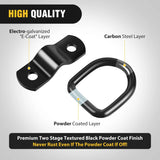 Nilight 10 Pcs D-Ring Tie Down 1/4 Inch Stainless Steel, view 3