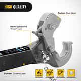 Nilight 10-TON Pintle Hitch for 2-Inch Receiver Hook Military Receiver 20000LBS,Fits 2-1/2 in Lunette Ring, Gloss Black Powder Coat, view 4