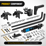 Nilight 1000 lbs Round Bar Weight Distributing Hitches Kit, view 3