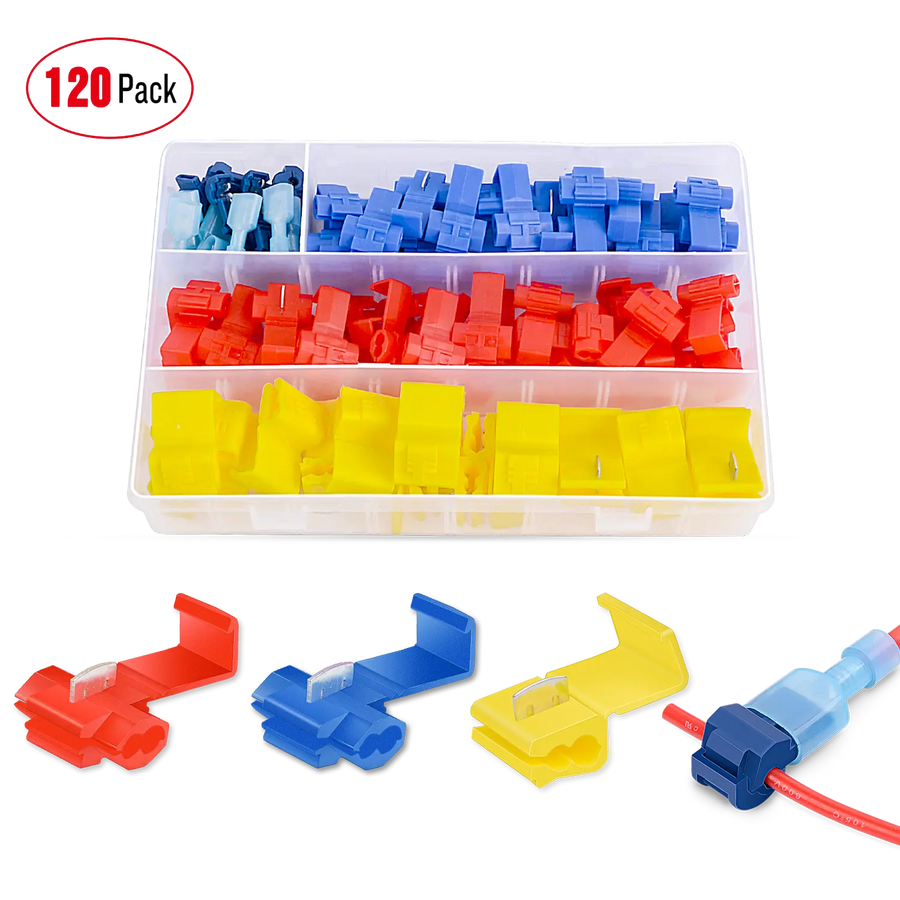 Nilight 100Pcs Quick Splice Wire Terminals