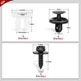 Nilight 101 Pcs Engine Under Cover Push-Type Retainer for Lexus Toyota Clips 90467-07201 Front Bumper Nut Grommet Avalon Camry 90189-06193 Liner Screw Bolt 90159-60477 with Fastener Remover, view 3
