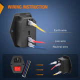 Nilight 10A 250V AC Power Socket Inlet, view 6