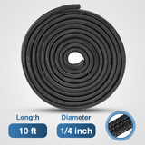 Nilight 10ft-1/4inch Cable Management Sleeves, view 2