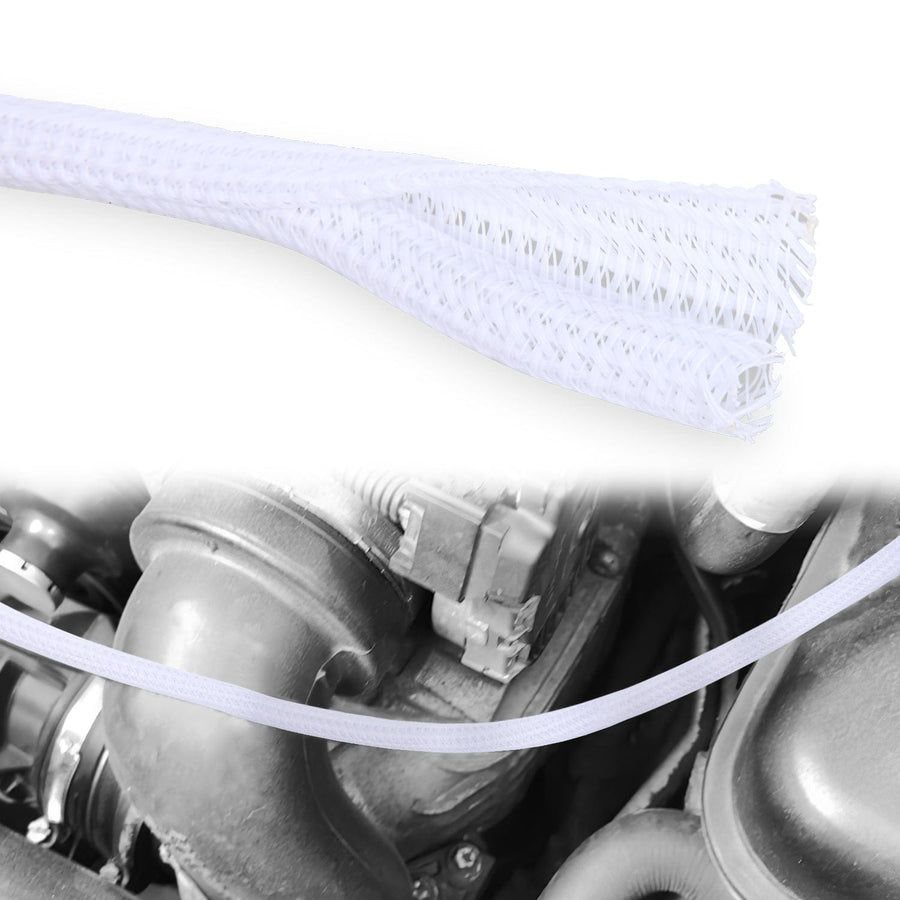 Nilight 10ft-1/4inch White Cable Management Sleeves