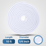 Nilight 10ft-1/4inch White Cable Management Sleeves, view 2
