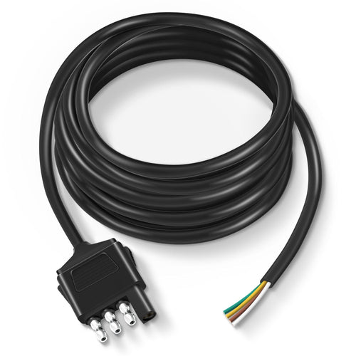 Nilight 10ft 18AWG 4 Pin Jacketed Cable Trailer Wire