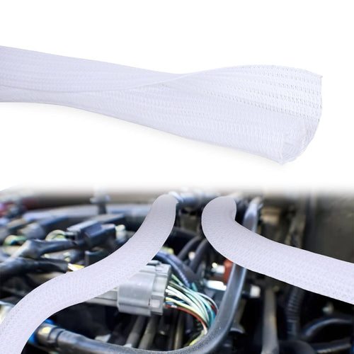 Nilight 10ft-1inch White Cable Management Sleeves