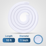 Nilight 10ft-1inch White Cable Management Sleeves, view 2