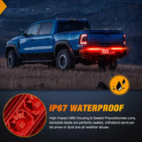 Nilight 10 Inch 15 LEDs Red Trailer Light Bar (Pair), view 6