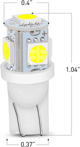 Nilight 194 T10 T5 6500K LED Bulbs (10 Packs), view 2