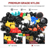 Nilight 1125Pcs Car Push Retainer Clips Auto Fasteners Kit Included 34 Most Popular Sizes Nylon Bumper Fender Rivets with 5 Fasteners Remover 10 Cable Ties for Toyota GM Ford Honda Chevy, view 5