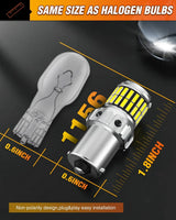 Nilight 1156 4014 63SMD BA15S 7506 1003 1141 P21W LED Bulbs (Pairs), view 5