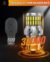 Nilight 1156 4014 63SMD BA15S 7506 1003 1141 P21W LED Bulbs (Pairs), view 6