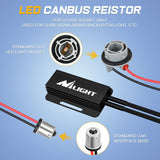 Nilight 1156 LED CANbus Decoder, Anti-Flickering Harness Load Resistor Kit Turn Signal Error Warning Canceller, Pack of 2, view 3