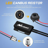 Nilight 1156P LED CANbus Decoder Turn Signal Anti-Flicker Resistor | Helps Reduce Hyper Flash, Flickering and Dashboard Error Warnings, Pack of 2, view 3