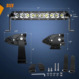 Nilight 11 Inch 50W 5000LM Slim Flood Led Light Bars (Pair), view 2