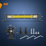 Nilight 11 Inch 78W 26LED Single Row Ultra-Slim Spot Flood LED Light Bars, view 2