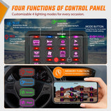 Nilight 12 Gang Switch Panel Circuit Control Relay System APP RGB Backlight Fuse Wiring Harness Toggle Momentary Strobe Flash Modes Automatic Dimmable 12V 24V for Car Truck Camper SUV, view 2