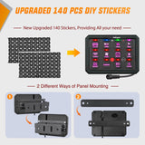 Nilight 12 Gang Switch Panel Circuit Control Relay System APP RGB Backlight Fuse Wiring Harness Toggle Momentary Strobe Flash Modes Automatic Dimmable 12V 24V for Car Truck Camper SUV, view 6