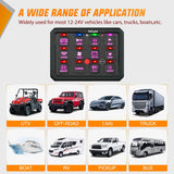 Nilight 12 Gang Switch Panel Circuit Control Relay System RGB Backlight Fuse Wiring Harness Toggle Momentary Strobe Flash Modes Automatic Dimmable 12V 24V for Car Truck Camper SUV, view 3