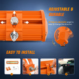 Nilight 12 Inch 300W Spot Flood Combo Orange Case Led Light Bar, view 5