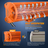 Nilight 12 Inch 300W Spot Flood Combo Orange Case Led Light Bar, view 6