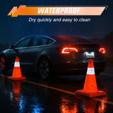 Nilight 12 Inch Collapsible Traffic Safety Cones 2 Pack - Bright Orange Parking Cones with Reflective Collars for Roadside Emergency, Parking, Driving Practice, view 5