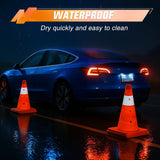 Nilight 12 Inch Collapsible Traffic Safety Cones 4 Pack - Bright Orange Parking Cones with Reflective Collars for Roadside Emergency, Parking, Driving Practice, view 5